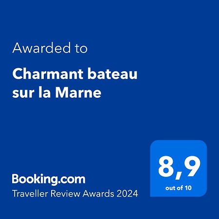 Charmant Bateau Sur La Marne Jouarre Exteriör bild